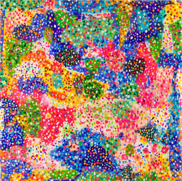 Gianluca Patti My Eyes Are Full #9, 2025 Acrylic and resin on panel 125 x 125 cm