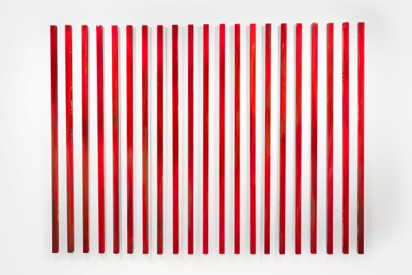 Gianluca Patti The Point of View, 2025 Acrylic and resin on panel 150 x 210 cm