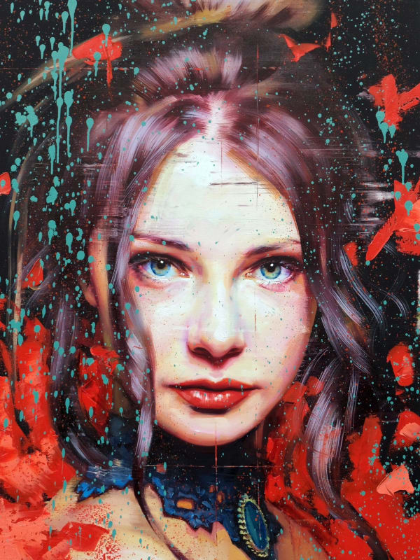 Silvio Porzionato, Red Feathers , 2024