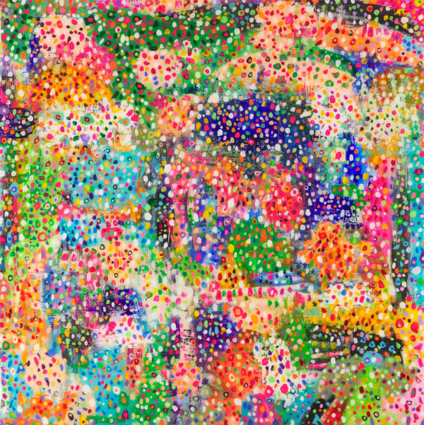 Gianluca Patti My Eyes Are Full #7, 2025 Acrylic and resin on panel 130 x 130 cm