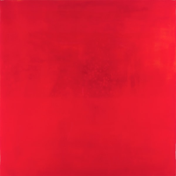 Gianluca Patti My Eyes Are Full #16 (Red), 2025 Acrylic and resin on panel 130 x 130 cm