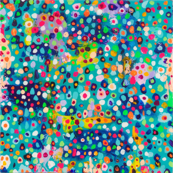 Gianluca Patti My Eyes Are Full #17, 2025 Acrylic and resin on panel 40 x 40 cm