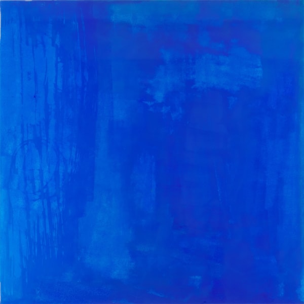 Gianluca Patti My Eyes Are Full #18 (Blue), 2025 Acrylic and resin on panel 120 x 120 cm