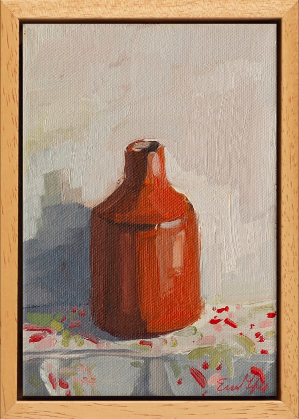 Erin Lee Gafill, The Orange Jar On Patterned Cloth, 2025