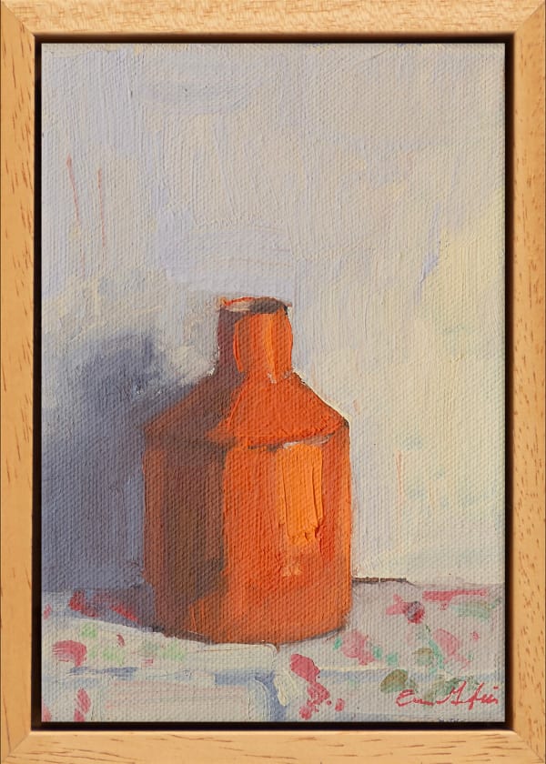 Erin Lee Gafill, Orange Jar On Cloth, 2025