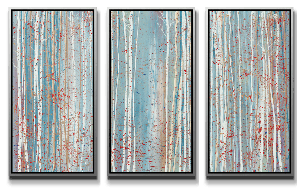 Simon Bull, Silver And Gold I, II & III (triptych), 2025