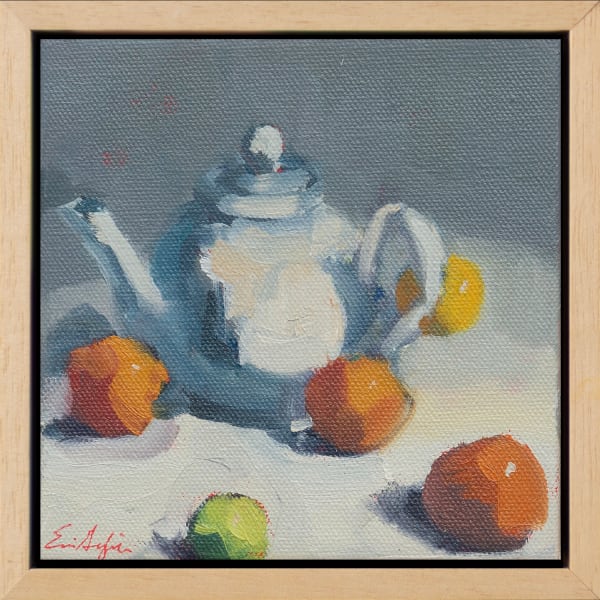 Erin Lee Gafill, White Teapot and Tangerines, 2025