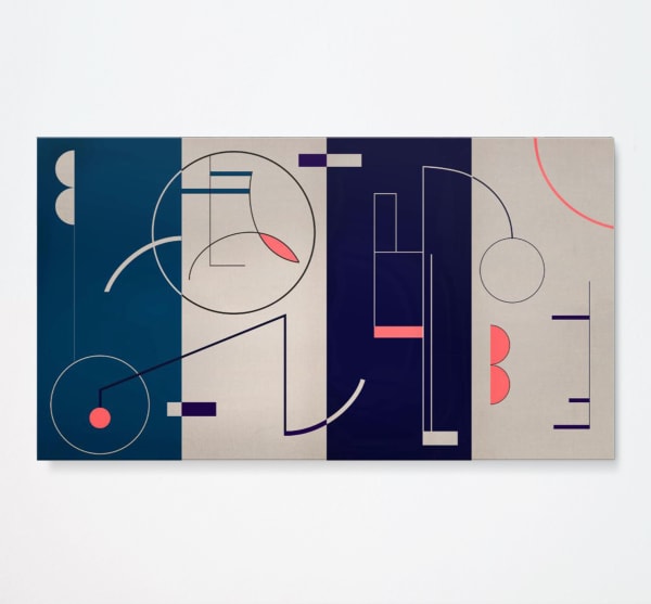 Tabuh Tabuhan in Sapphire, Linen, Violet & Prussian - Screen (Colin McPhee), 2017