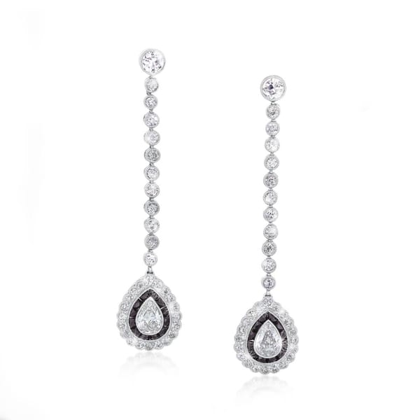 Black, Starr & Frost Ltd., A Pair of American Art Deco Onyx & Diamond Earrings, c. 1925
