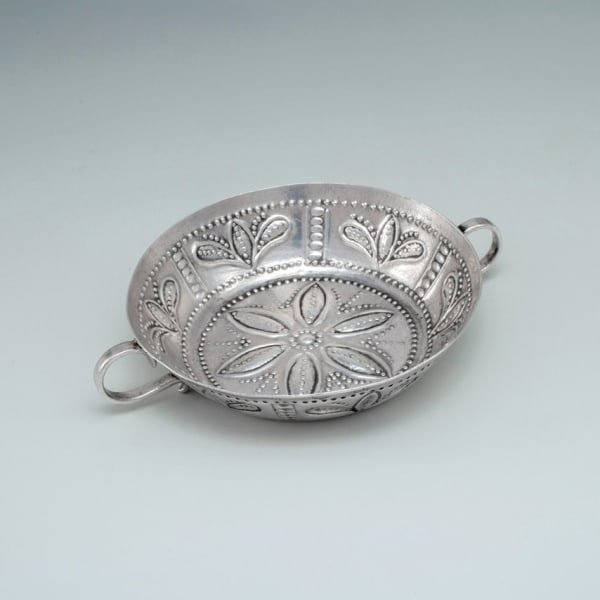 A Commonwealth Antique English Silver Wine Taster, 1654