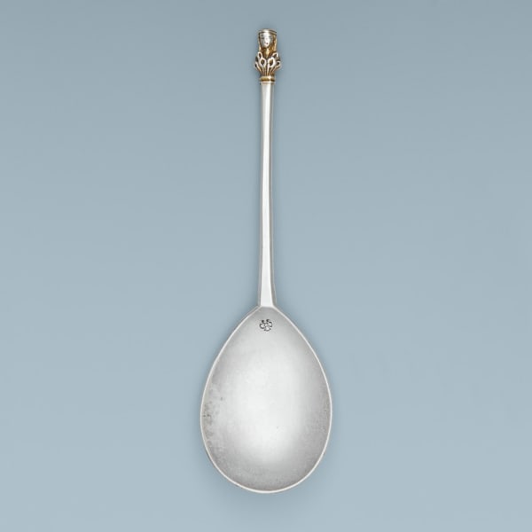 A Provincial Antique English Silver Maiden Head Spoon, c. 1520