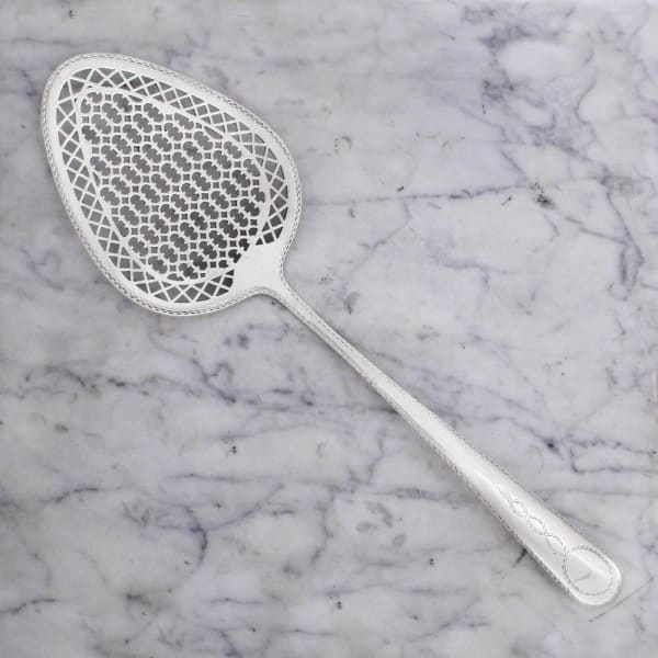 Christopher Haines, A George III Antique Irish Silver Fish Slice, 1776