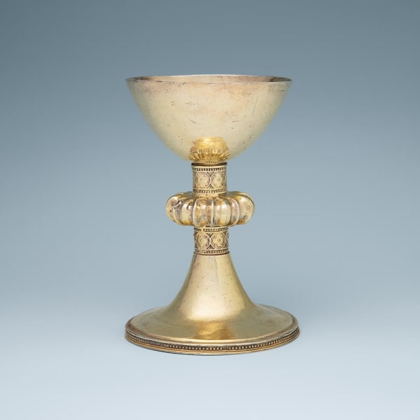 An Antique Silver-Gilt German Chalice, c. 1350