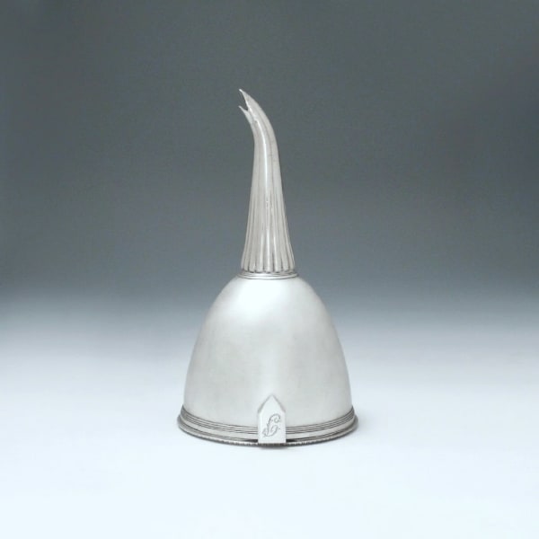 William Allen, A George III Antique English Silver Wine Funnel, 1802