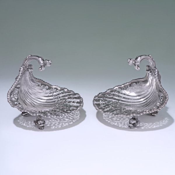 Crichton Brothers, A Pair of Antique English Silver Sweetmeat Baskets, 1911