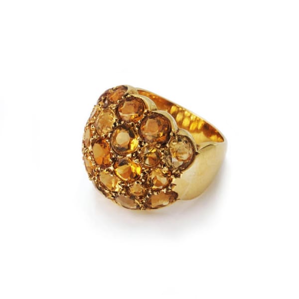 René Boivin, A French Retro Citrine & Gold Ring, c. 1935