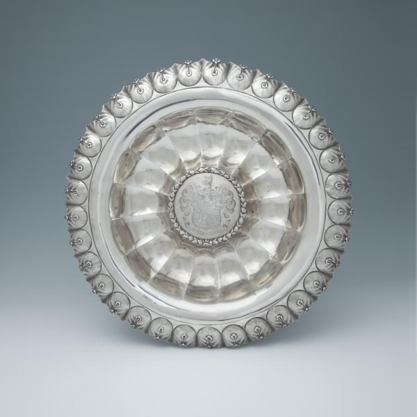 Edward Barnard, A William IV Antique English Silver Sideboard Dish, 1831
