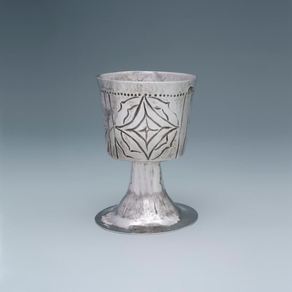 Thomas Cory, A Rare Provincial Charles II Antique English Silver Wine Cup, c. 1665