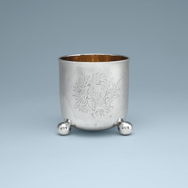 Benjamin Godfrey, A George II Antique English Silver Beaker, 1738