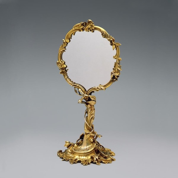 Hunt and Roskell, A Fine Antique English Victorian Silver-Gilt Mirror, 1849
