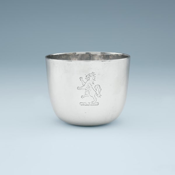 A William III Antique English Silver Tumbler Cup, 1698