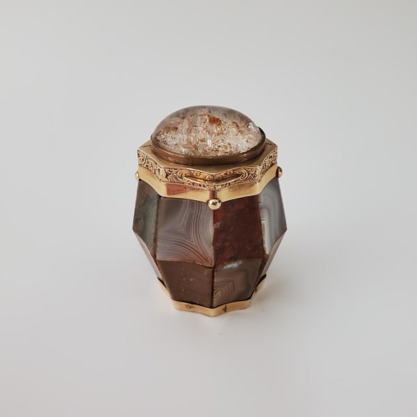 An Antique Scottish Gold-Mounted Vinaigrette, c. 1830