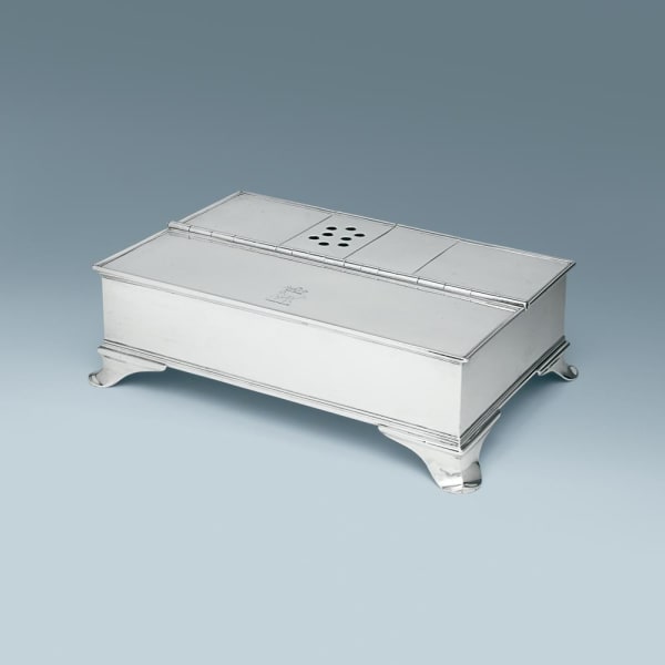 Edward Wakelin, A George II Antique English Silver Treasury Inkstand of Irish Interest, 1755