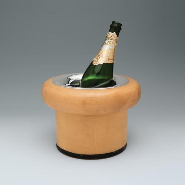 Gerald Benney, An Estate English Wood and Silver Wine Cooler, 1995