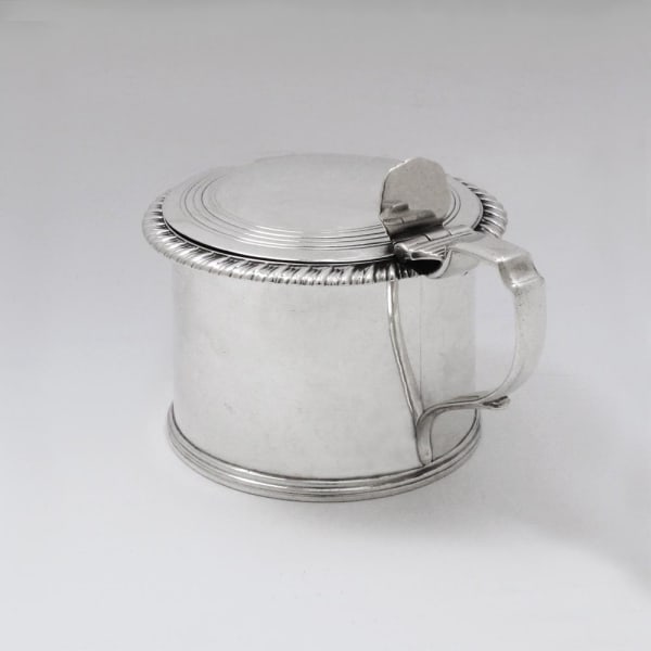 William Fountain, A George IV Antique English Silver Mustard Pot, 1825