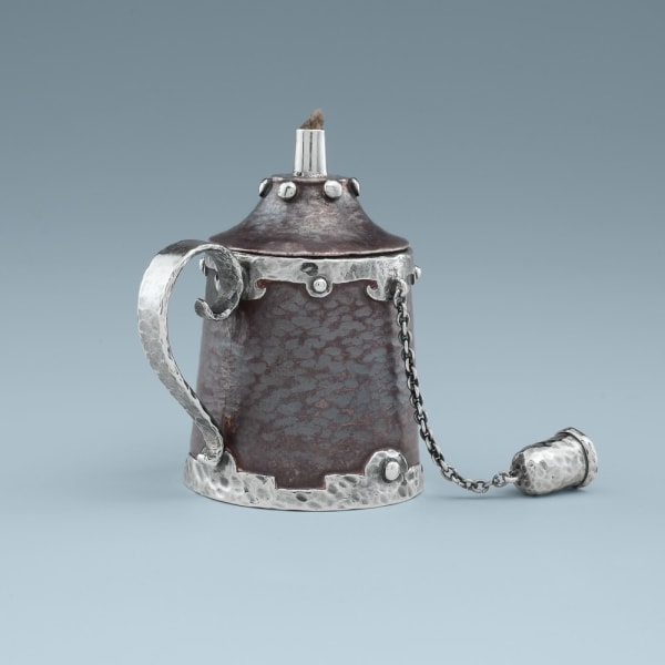 Tiffany & Co., An American Silver and Other Metals Cigar Lighter, 1902-07