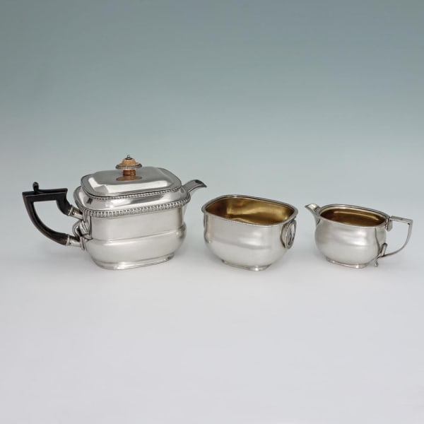 A Rare George III Old Sheffield Plate Traveling Tea Set, c. 1800
