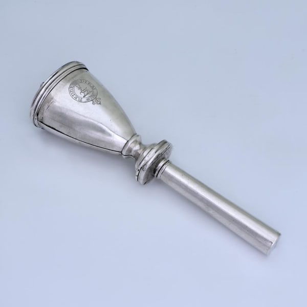 A George III Antique Scottish Silver Corkscrew/Nutmeg Grater, c. 1800