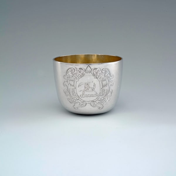 A George II Antique English Silver Tumbler Cup, 1728