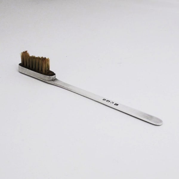 R. Lockwood & J. Douglas, A George III Antique English Silver Tooth Brush, 1801