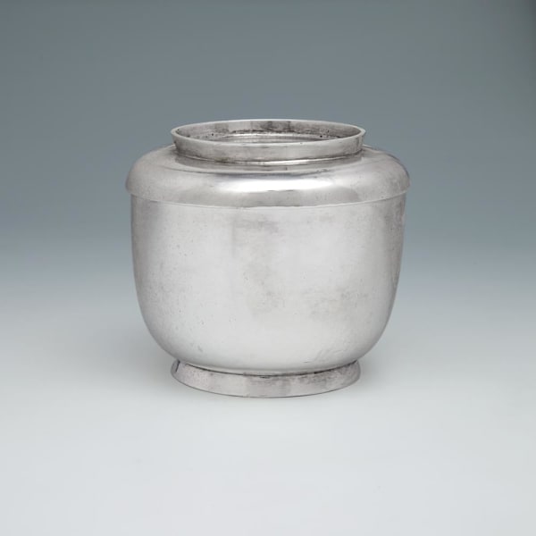 John Seatoun, A George I Antique Scottish Silver Sugar Bowl & Cover, 1718