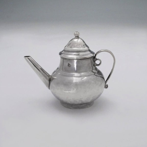 David Clayton, A George I Antique English Silver Miniature Teapot, c. 1720