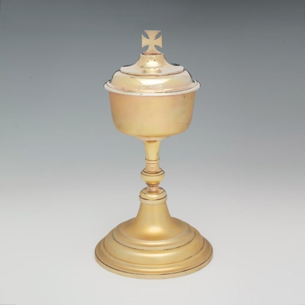 Charles Frederick Kandler, A George II Antique English Silver-Gilt Ciborium, 1743