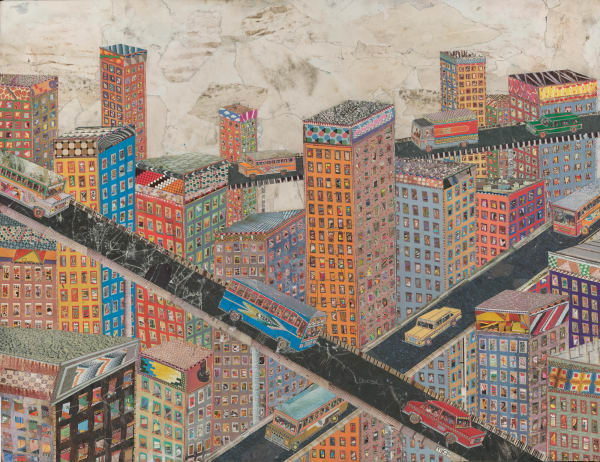 Max Strong, Untitled (Crisscrossing Roads), 2021