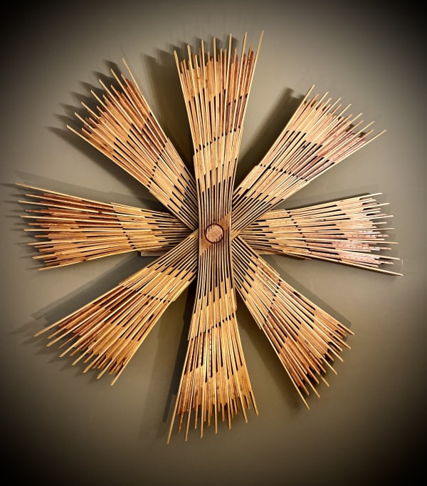 Wood Sculpture by slate gray gallery artist Cie Hoover