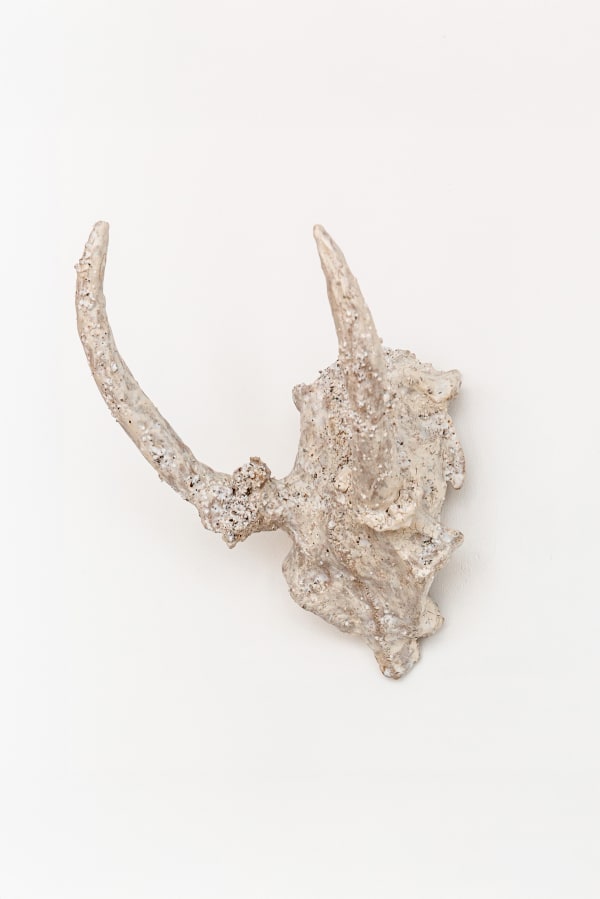 Aneta Regel Horned 2, 2024 Stoneware clay, rocks, glaze 28 H x 25 W x 26 D cm 11 H x 9.8 W x 10.2 D in