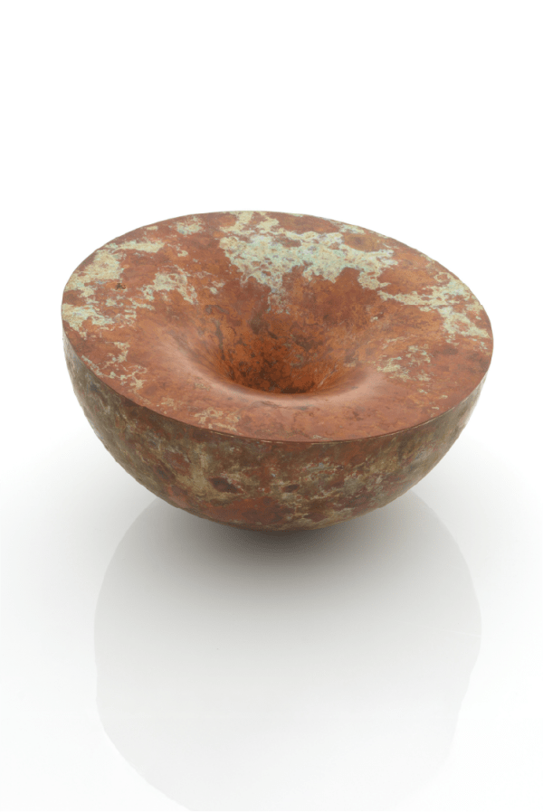 Adi Toch Shrouded 6 months under the water spout, 2024 Copper 22 H x 12 W cm 8.7 H x 4.7 W in