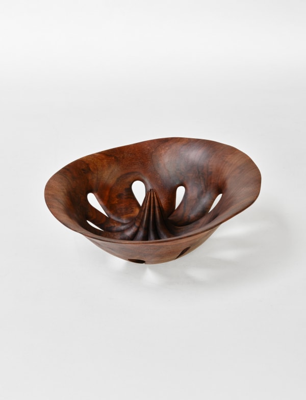 Julian Watts Walnut Bowl, 2025 Walnut 15.2 H x 40.6 W x 35.6 D cm 6 H x 16 W x 14 D in