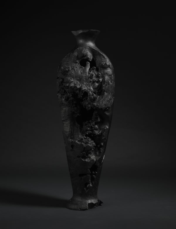 Eleanor Lakelin Vessel #3 (Soma), 2024 Horse chestnut burr, oil-waxed 131 H x 42 W x 42 D cm 51.5 H x 16.5 W x 16.5 D in