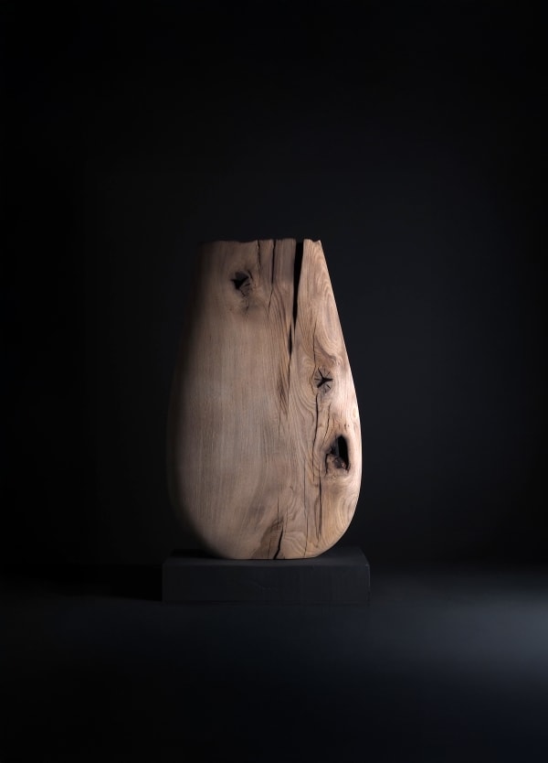 Nic Webb Oak Vessel II, 2022 Oak 90 H x 55 W x 12 D cm 35 H x 22 W x 5 D In