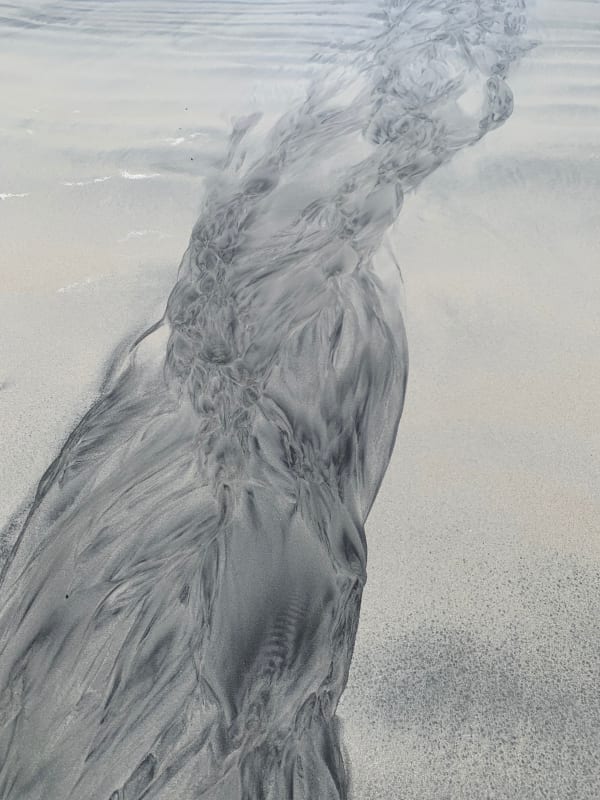 Mella Shaw, Natural Sand Etching One: An Doirlinn Beach, South Uist, Outer Hebrides, 2022
