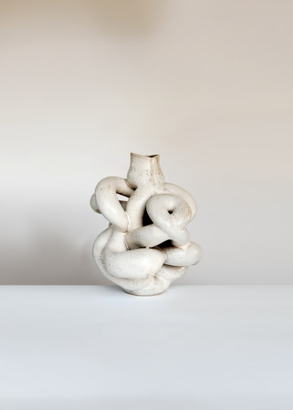 Jonathan Keep Knot Series I, 2022 Digital coil built, clay and glaze 37 H x 28 W x 31 D cm / 14.6 H x 11 W x 12.2 D in
