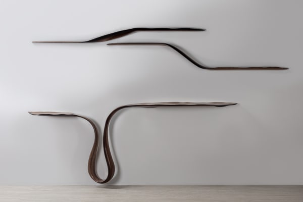 Marc Fish, Double Mokume Gane Shelf I (top) and II (bottom), 2021