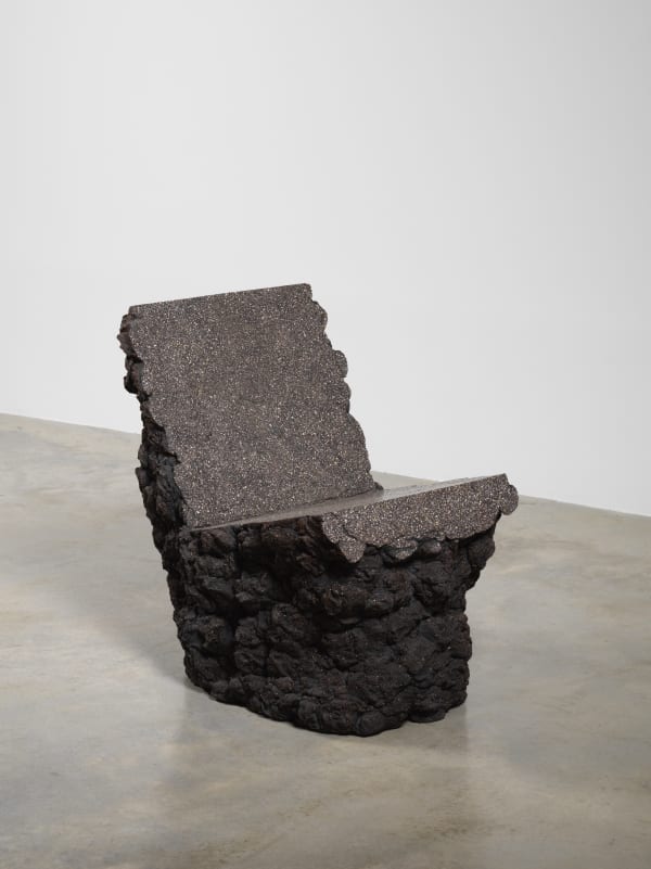 Luke Fuller Accumulation (Chair), 2024 Stoneware 67 H x 49 W x 66 D cm 26.4 H x 19.3 W x 26 D in