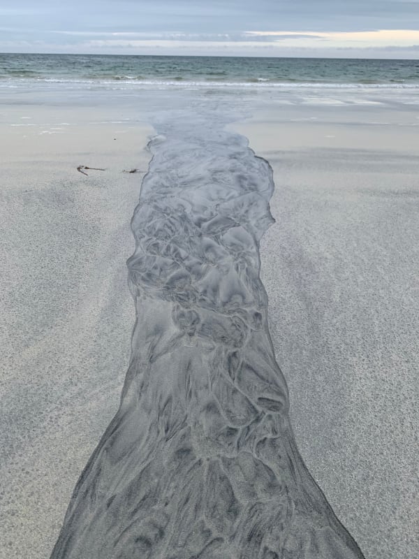 Mella Shaw, Natural Sand Etching Three: An Doirlinn Beach, South Uist, Outer Hebrides, 2022