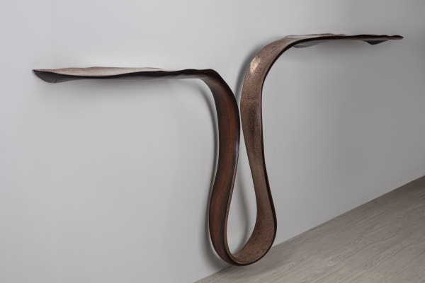 Marc Fish, Double Mokume-Gane Console, 2021